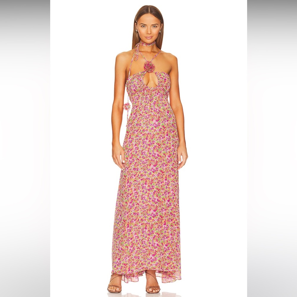 NWT For Love & Lemons Suzette Maxi Dress